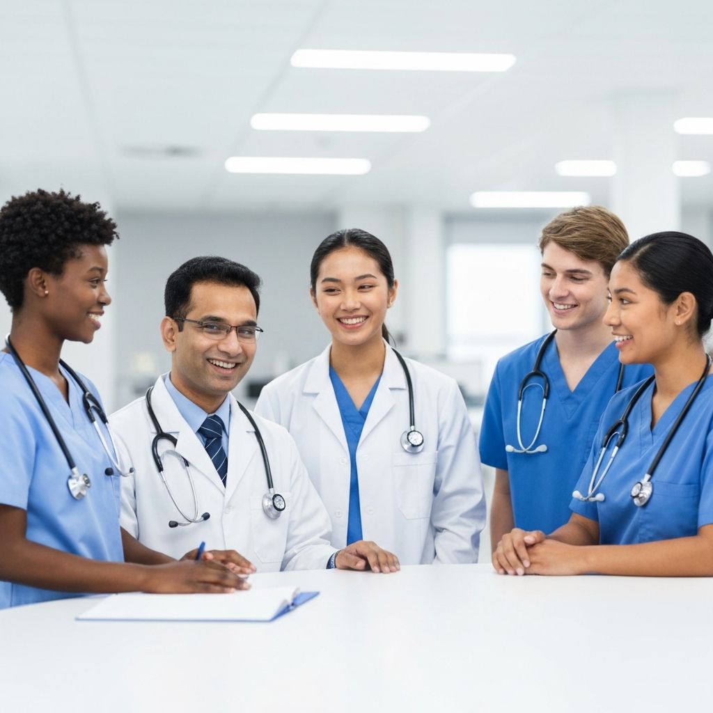 Diverse support services team from Black, Asian, Filipino, Latino, and White backgrounds